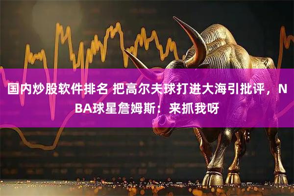 国内炒股软件排名 把高尔夫球打进大海引批评，NBA球星詹姆斯：来抓我呀